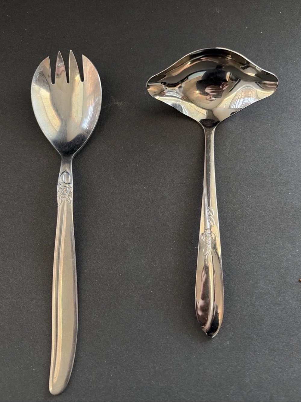 NS Co Carlyle Stainless Gravy Ladle & Serving Fork
